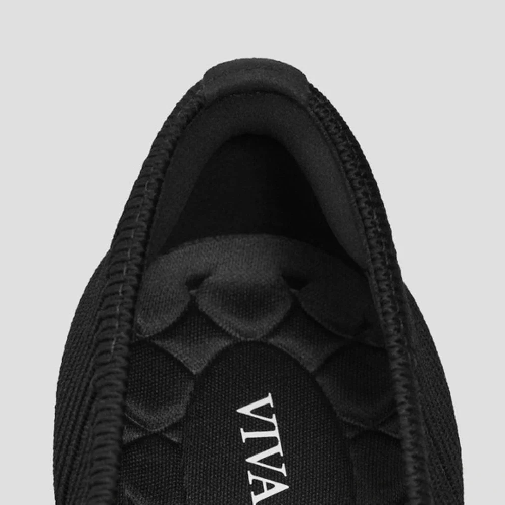 VIVAIA Mary Jane Knit Heels Black‎ Eco Friendly Comfort Work Shoe EU/38 US/7-7.5